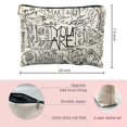 thumbnail image 4 of Bolsa de maquillaje Likjad de lona inspiradora para niñas adolescentes y mujeres, 4 of 4