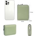 thumbnail image 5 of Light GreenGenuine Leather Women Wallet, Ladies Zipper Coin Purse, Female Card Holder with RFID Blocking, 5 of 5