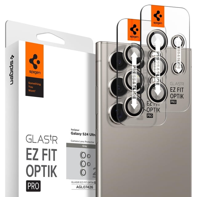 Protector de pantalla para lente de cámara Spigen GlastR EZ Fit Galaxy S24