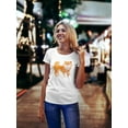 thumbnail image 2 of Cute Watercolor Shiba Inu Dog T-Shirt Women -Image by Shutterstock, Female Large, 2 of 4