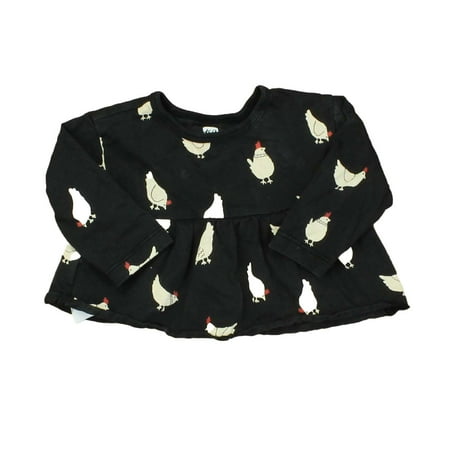 

Pre-owned Tea Girls Black | Hens Long Sleeve T-Shirt size: 3-6 Months