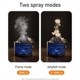 thumbnail image 2 of Difusor de Aceites Esenciales de 180 Ml, Humidificador Volcán con Aroma A Llama, Niebla de Medusas, LED de 7 Colores, Apagado Automático para el Hogar y la Oficina, B, 2 of 5