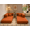Orange, variant on The Iron Hearth Double Sofa, for Living room or bedroom, comfortable Design, Thick Sponge cushioninging, Natural, Fabric