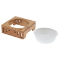 thumbnail image 1 of Tazón de Comida para Perros Antideslizante Extraíble Pet Cat Comida Agua de Alimentación Soporte - , se describe Sunnimix Mesa de platos para gatos, 1 of 8