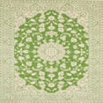 thumbnail image 1 of Ahgly Company Indoor Square Traditional Khaki Gold Medallion Area Rugs, 6' Square, 1 of 6