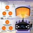 thumbnail image 5 of Hat Heat Press Machine,GOCHIFIX Automatic Hat Heat Press with 2pcs Interchangeable Platens for Caps Hats T-Shirts and HTV Iron On and Sublimation Projects,Purple, 5 of 11