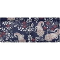 thumbnail image 3 of Paisley Floral Kitchen Curtains 2 Panels UV Protected Tier Curtains, Half Window Curtains Kitchen Tiers for Guest Room Bathroom Sink Laundry Room Basement,36 x 27 Inch, 3 of 7