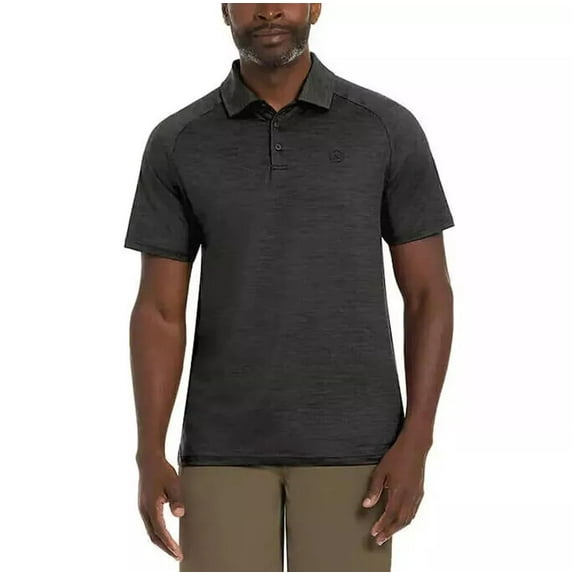Hurley Men's Ultra Soft Stretch Moisture Wicking Performance Polo Shirt (US, Alpha, Small, Regular, Regular, Black)