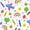 Color 1, variant on Peel and Stick Wallpaper Mid Century Vintage 1950s Modern Retro Circular Flower Wall Mural 23.6in x 9.8ft Self Adhesive Removable Wall Paper Renter Friendly Wallpaper for Nursery Bedroom Cabinets