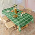 thumbnail image 3 of Green White Checkerboard Checkered Pattern Rectangle Tablecloth 60"x120",Waterproof Polyester Rectangle Table Cloth, Wipeable Spillproof Polyester Tablecloth for Dining, Camping, Indoor and Outdoor, 3 of 6