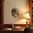 thumbnail image 4 of Canvas Wall Art landscape olive trees palestine olives Oval Framed Canvas Prints Vintage Wall Hanging Decor for Home Bathroom Decorations Gift for Mom Women 8.6"x11.4", 4 of 7