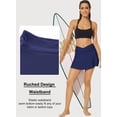 thumbnail image 5 of Jusfitsu High Waisted Swim Skirt for Women Tummy Control Bikini Tankini Swimsuit Bottom Swimdress, 5 of 6