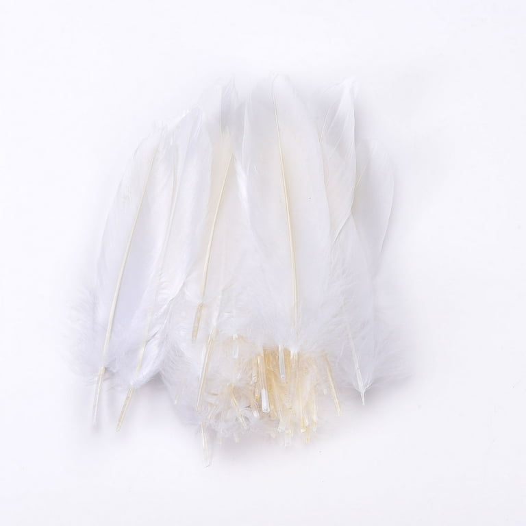 50pcs White & Black & Pink Goose Feathers 15-20cm Natural Feather