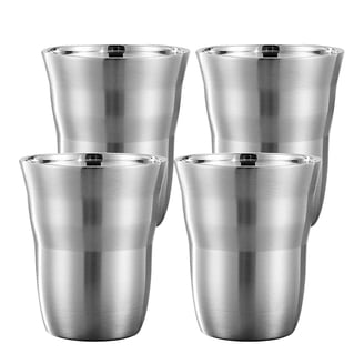 DODAMOUR Stainless Steel Insulated Stackable Tumbler 10 oz Double Wall  Water Cups for Outdoor Camping and Party - Walmart.com