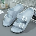 thumbnail image 6 of Summer Women Lightweight Rubber Slippers Clogs Garden Shoes Beach Sandals Indoor Home Slides Soft Free shipping Big Size 43 44 (Black,38), 6 of 6