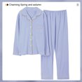 thumbnail image 5 of Conjunto de Pijama de algodón para Mujer, ropa de dormir cómoda, pantalones de manga larga, traje de salón, novedad coreana, primavera y otoño, 5 of 5