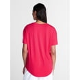 thumbnail image 4 of Time and Tru Women's Tunic Tee with Short Sleeves, Sizes XS-XXXL, 4 of 6
