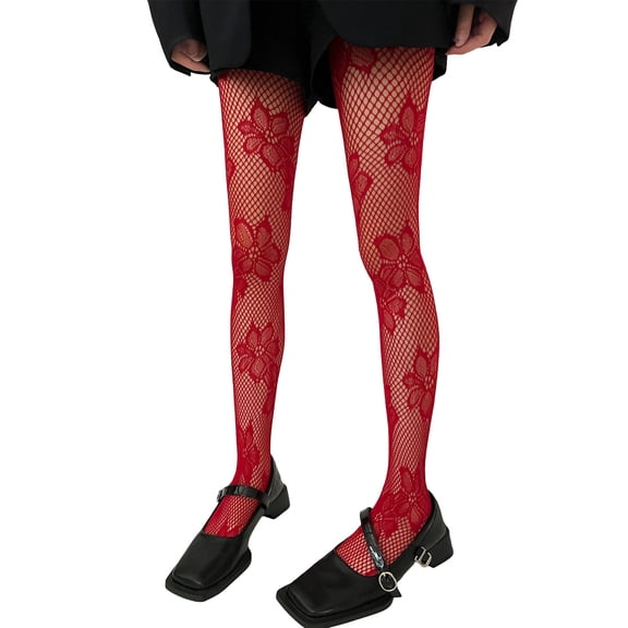 Stockings, High Waist Tights for Women,Patterned Fishnets Party Mesh Stockings Pantyhose Thigh High Socks Gifts
