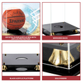 thumbnail image 4 of PENNZONI Basketball Display Case, Clear Acrylic Box w/ Black Acrylic Base & Gold Risers, Mirror Back, 4 of 11