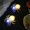 thumbnail image 4 of Dserhfy Halloween Light-up Spider Figurine Realistic Plastic Spider Animal Figure with LED Light for Halloween Indoor Outdoor Home Party Decor, 4 of 8