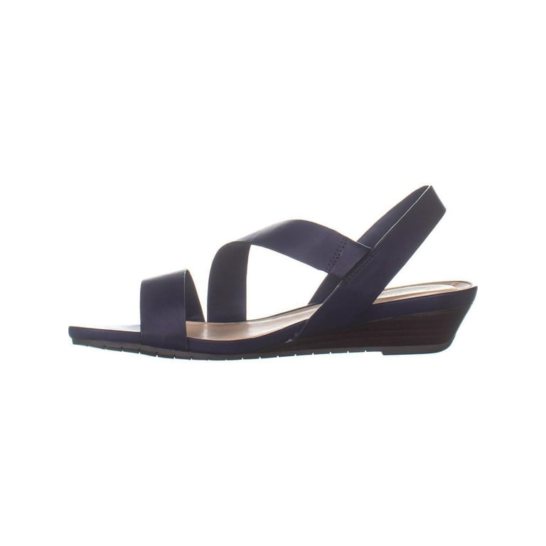 Womens Kenneth Cole REACTION Great Asymmetrical Sandals Navy 9 US 40 EU Walmart