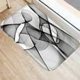 thumbnail image 4 of Black Graffiti Decorative Anti-slip Absorb Water Bath Carpet Bathroom Kitchen Bedroon Floor Mats Indoor Soft Entrance Doormat, 4 of 5