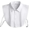 thumbnail image 5 of Zhengup Fake Collar Shirt Detachable Collar Half Shirt Blouse Dickey Collar for Men Women, 5 of 6