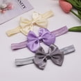 thumbnail image 6 of Baby Girl Knit Sock Bow Hairband Set Baby Girls Super Soft Bowknot Socks Dress Ankle Socks Photography Prop Newborn Gift 0-12 Months, 6 of 8