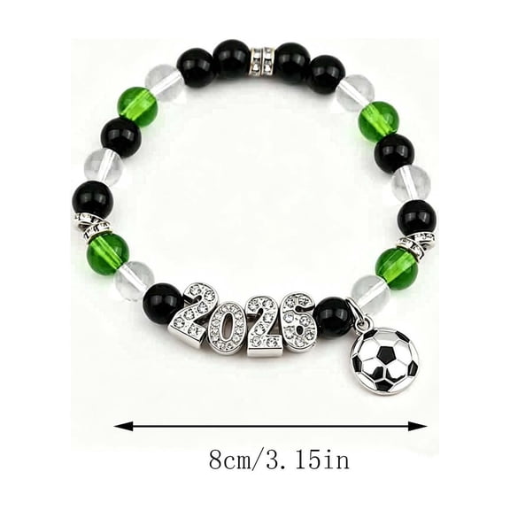 HOARBOEG Gold Football Charm Bracelet for Men Women Teens, Adjustable Soccer Ball Bracelet with Rhinestone Star Pendant, Sports Jewelry Gift for Soccer Fans Players Team Lovers Birthday Christmas
