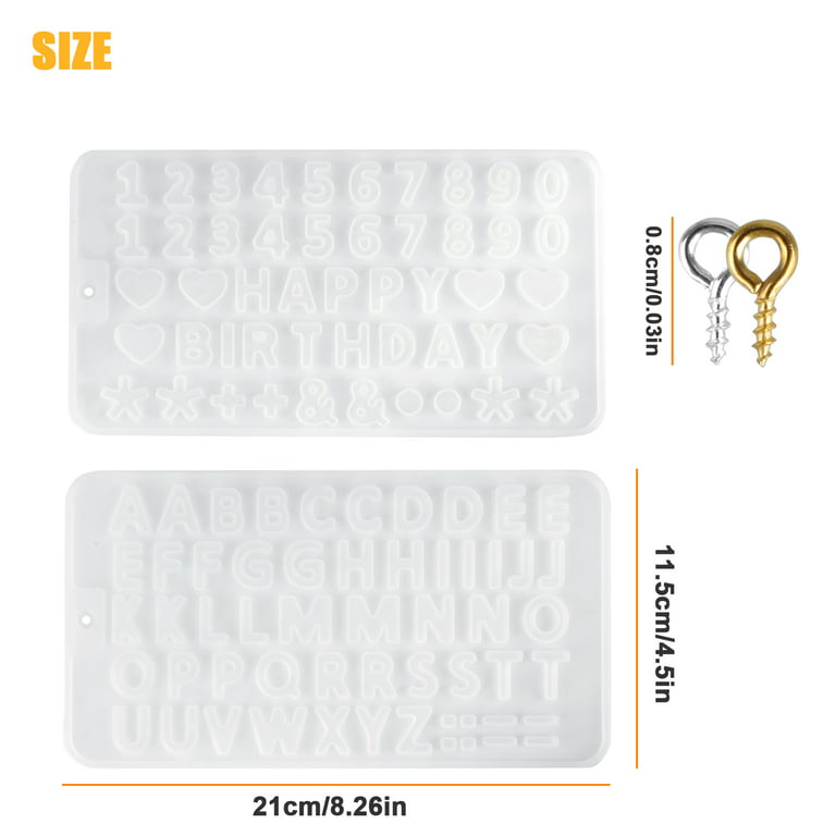 41mm Single Letter Silicone Mold, Alphabet Molds, Initial Jewelry Making,  11mm Deep, Clay and Resin Mould, UK Shop -  Denmark