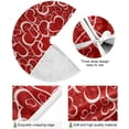 thumbnail image 2 of Valentines Love Hearts Tree Skirt, Seasonal Tree Mat Holiday Party Supplies Ornaments Indoor Outdoor Decorations for Tabletop Trees 35.4 Inches, 2 of 6