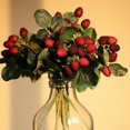 thumbnail image 4 of Artificial Fruit Faux Raspberry Fruit Stem Set 10" Tall, 4 of 5