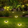 thumbnail image 4 of Lámpara Solar Enterrada para Jardín Tcf250625012 | Iluminación Led Decorativa para Exteriores | Luces Solares de 16 Led Blancas Cálidas | Resistente Al Agua y a La Intemperie | Estaca de Fácil Instal, 4 of 6