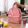 thumbnail image 3 of Bolsa de aislamiento térmico, bolsa de aluminio espesada, impermeable, para alimentos para trabajadores de oficina, bolsa tipo momia, bolsa de almuerzo portátil de gran capacidad con correa, 3 of 3