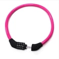 thumbnail image 2 of Security Bike Lock 4 Digit Resettable Combination Cable Lock For Bicycle, 2 Feet X 1/2 Inch, 2 of 4