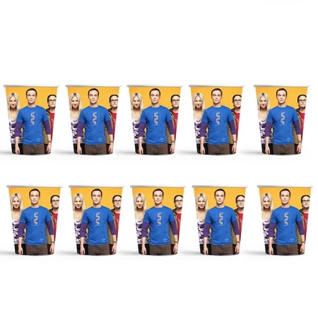 The Big Bang Theory Birthday Party Supplies Cups Tableware Disposable Paper Drinking Cups