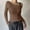 EliteGoogv#Brown, variant on Women's Solid Color T-shirts Boat Neck Long Sleeve T-shirts See Through Soft Smooth Silm Fit Tops Summer Fall Streetwear Outdoor Tops,Grey,XL
