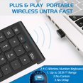 thumbnail image 4 of Teclado numérico inalámbrico Foloda de 22 teclas para ordenador portatil/PC/Windows, 4 of 7