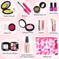 thumbnail image 4 of Syenll Pretend Makeup Kit for Girls, 11 Pcs Fake Makeup Set with Cosmetic Bag, Toddler Makeup Toy for 3-8 Years Old Girls Birthday Gifts, 4 of 8
