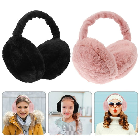 WHAMVOX  2 Pcs Warm Earmuff Winter Soft Cozy Outdoor Warmer Women's Woman