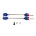 thumbnail image 3 of 2PCS Steel Front and Rear Driveshaft CVD Drive Shaft 5451R Replacement for Traxxas E-/E-Maxx/T-Maxx/ 1/10 Remote Control Car Upgrade Parts, 3 of 6