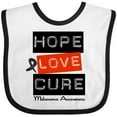 thumbnail image 3 of Inktastic Melanoma Hope Love Cure Boys or Girls Baby Bib, 3 of 4