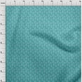 thumbnail image 4 of oneOone Viscose Chiffon Aqua Blue Fabric Asian Block Sewing Craft Projects Fabric Prints By Yard 42 Inch Wide, 4 of 4