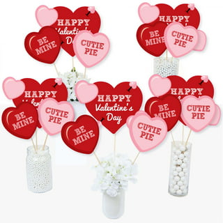 8pcs, Valentines Day Decorations Honeycomb Centerpiece,3D Valentines Day  Table Decor, Heart Cupid Valentines Day Table Decorations, Valentines Table  C