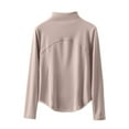thumbnail image 2 of Wancir Long Sleeve Thermal Shirt for Women Light Fleece Tops Fall 2024 Crew Neck Casual Basic T-Shirts, 2 of 4
