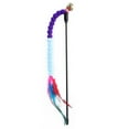 thumbnail image 3 of Cat Teaser Wand Plush Artificial Feather Bell Cat Wand Toy Cat Interactive Toy, 3 of 9