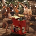 thumbnail image 5 of GIVIMO 80 Quart Outdoor Patio Rolling Steel Construction Cooler, 5 of 10