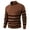 Coffee, variant on HKEJIAOI Quarter Zip Sweaters for Men Slim Fit Long Sleeve Knitted Pullover Mock Neck Business Casual Dress Sweater
