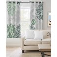 thumbnail image 2 of Green Grey Coastal Turtle Blackout Curtains, Light Blocking Print Window Curtains, Ocean Coral Nautical Thermal Insulated Window Drapes for Living Room Kitchen Cafe 2 Panels, 104"W x 63"L, 2 of 9