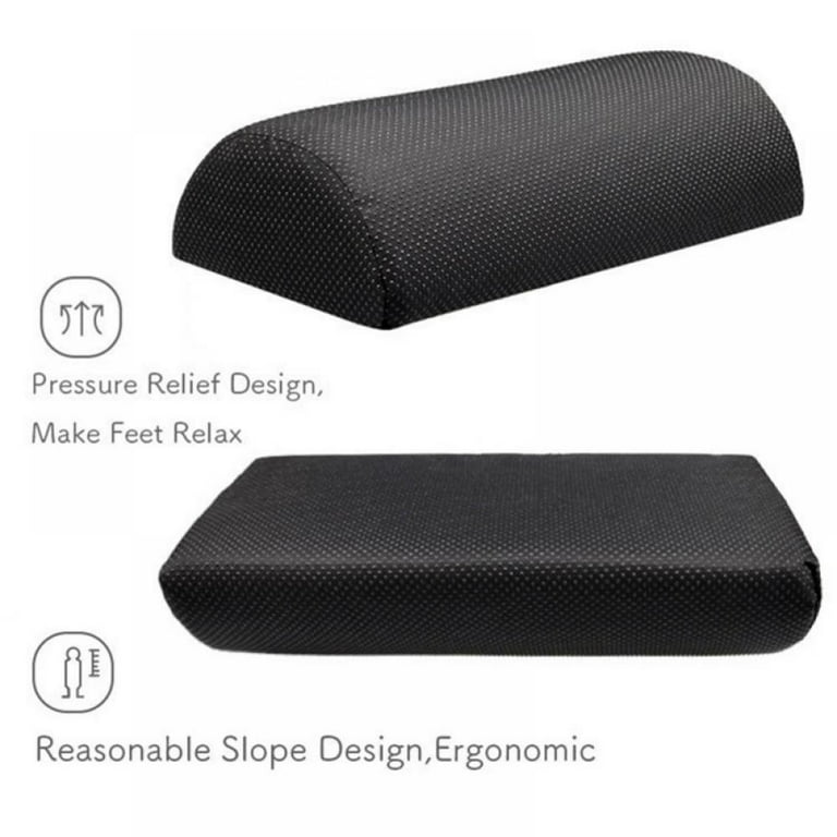 Ergonomic Foot Rest Cushion Under Desk with High Rebound Ergonomic Foam  Non-Slip Half-Cylinder Footstool Footrest Ottoman for Home Office Desk